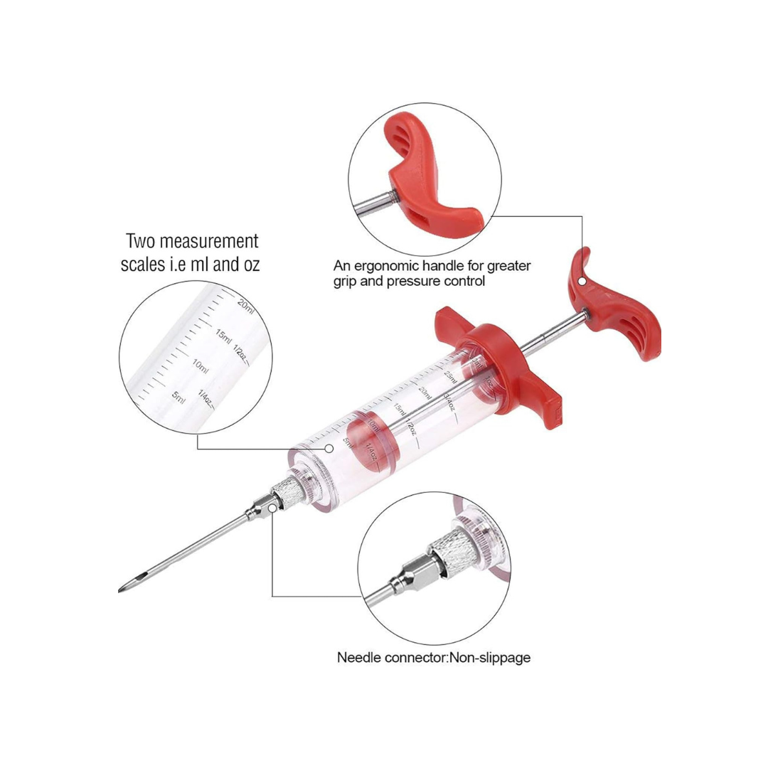 30ml Meat Marinade Injector Syringe – Stainless Steel