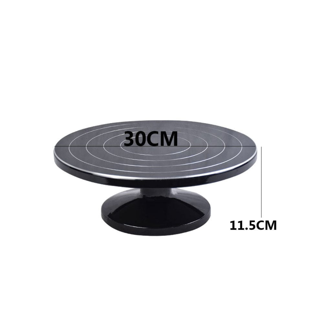 Metal Cake Decorating Turntable | 30cm Heavy-Duty Rotating Stand