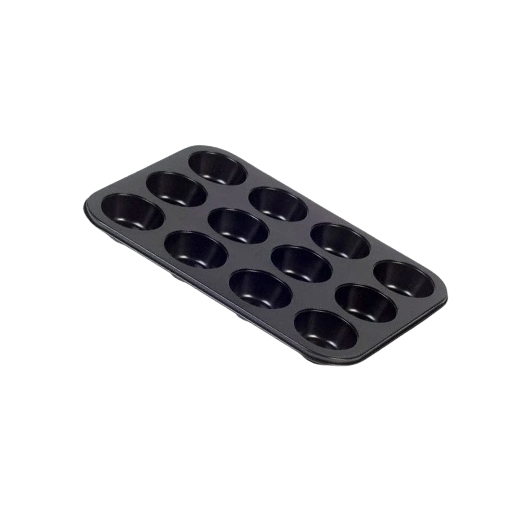 High-Quality Non-Stick Muffin & Cupcake Tray | 12 Cavity Baking Pan