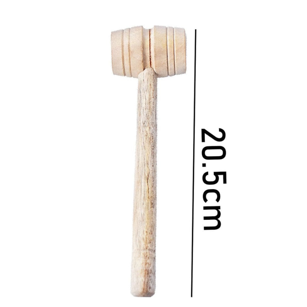 Large Wooden Hammer for Pinata Cakes | Strong & Smooth Finish