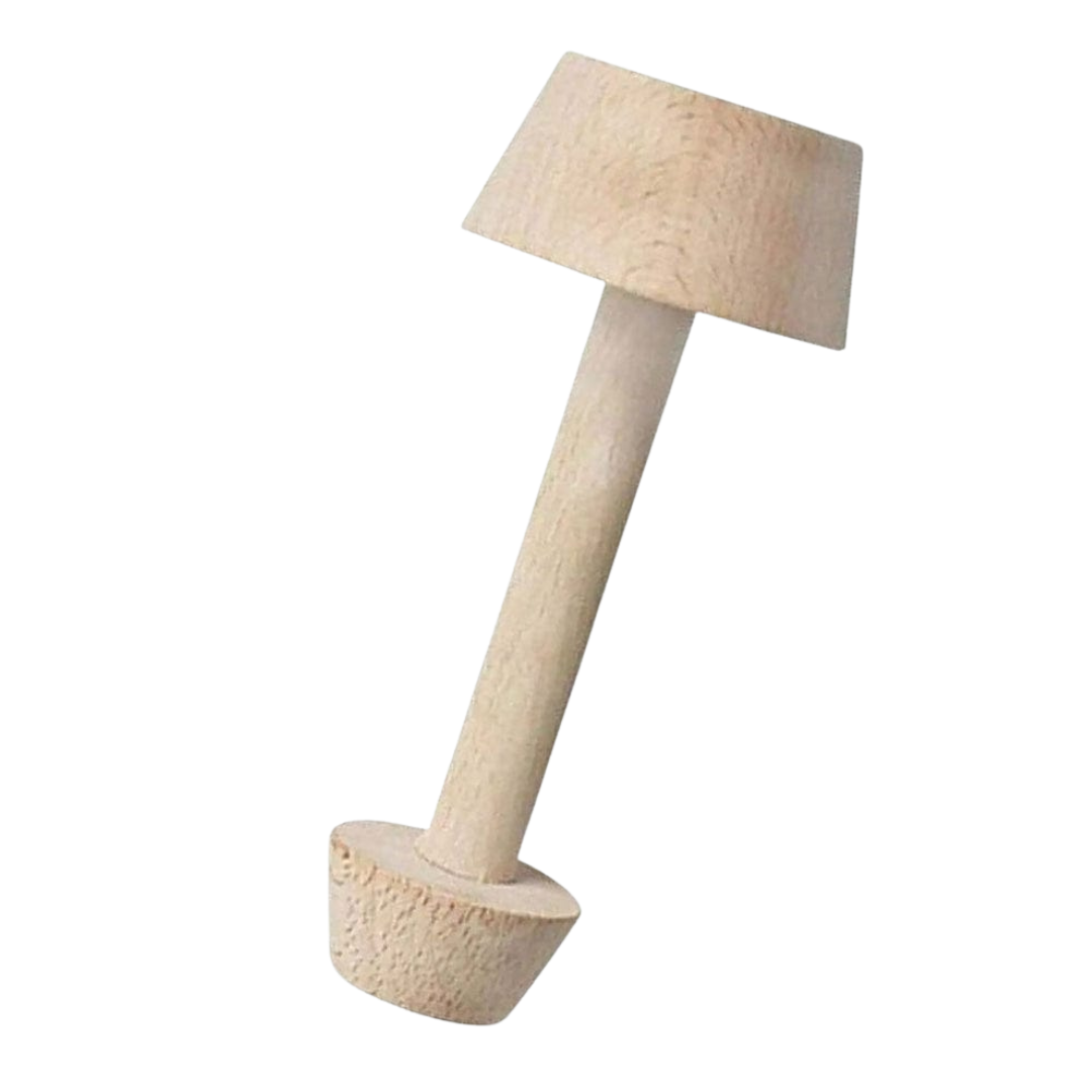 5-Inch Wooden Tart Tamper | Dough Presser for Mini Tarts & Cups