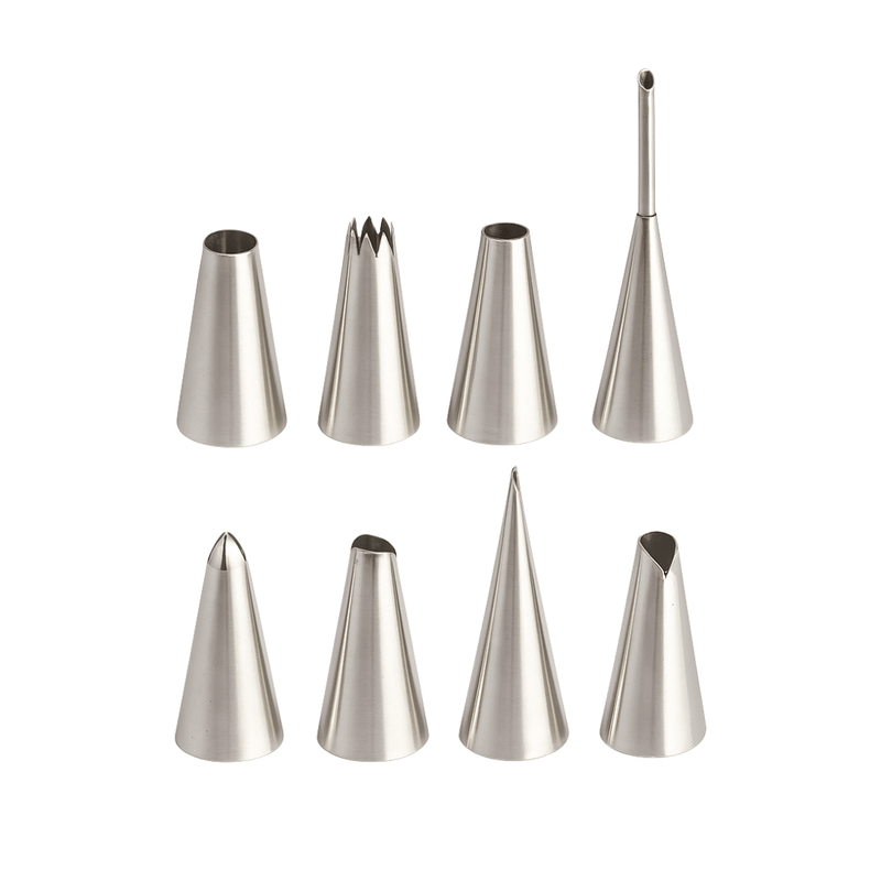 8 Pcs Cake Decorating Nozzle Set | Icing Tips for Baking & Pastry