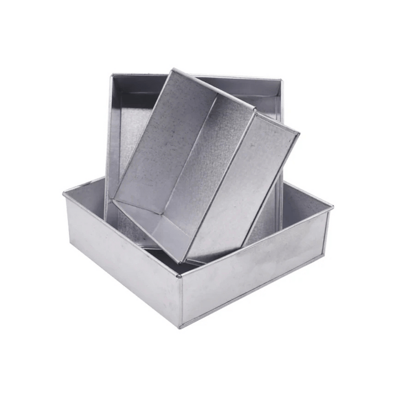 3-Piece Square Cake Pan Set Non-Stick | Baking Trays