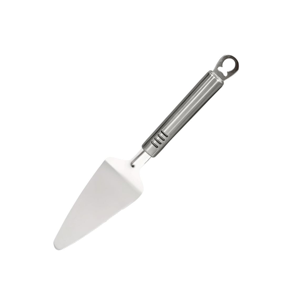 Elegant Stainless Steel Cake Server | Durable Edge Slicing & Serving