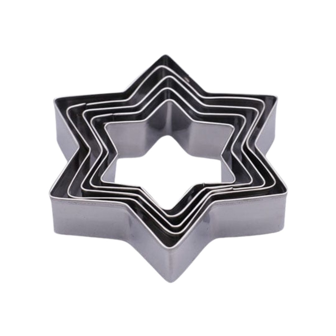 Star Shape Cookie Cutter Set | 5-Piece Stainless Steel Baking Tools