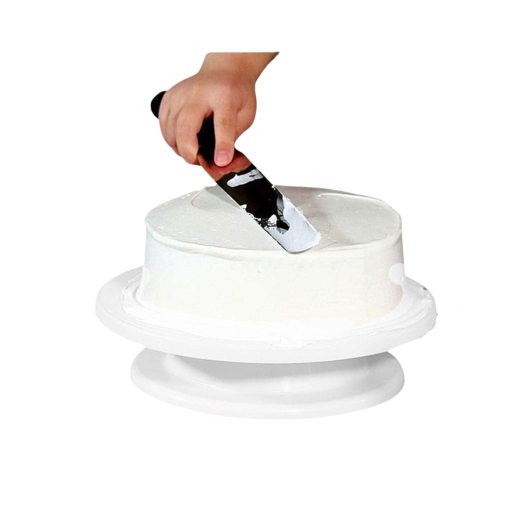 Cake Decorating Rotating Turntable | 27cm Plastic Round Base