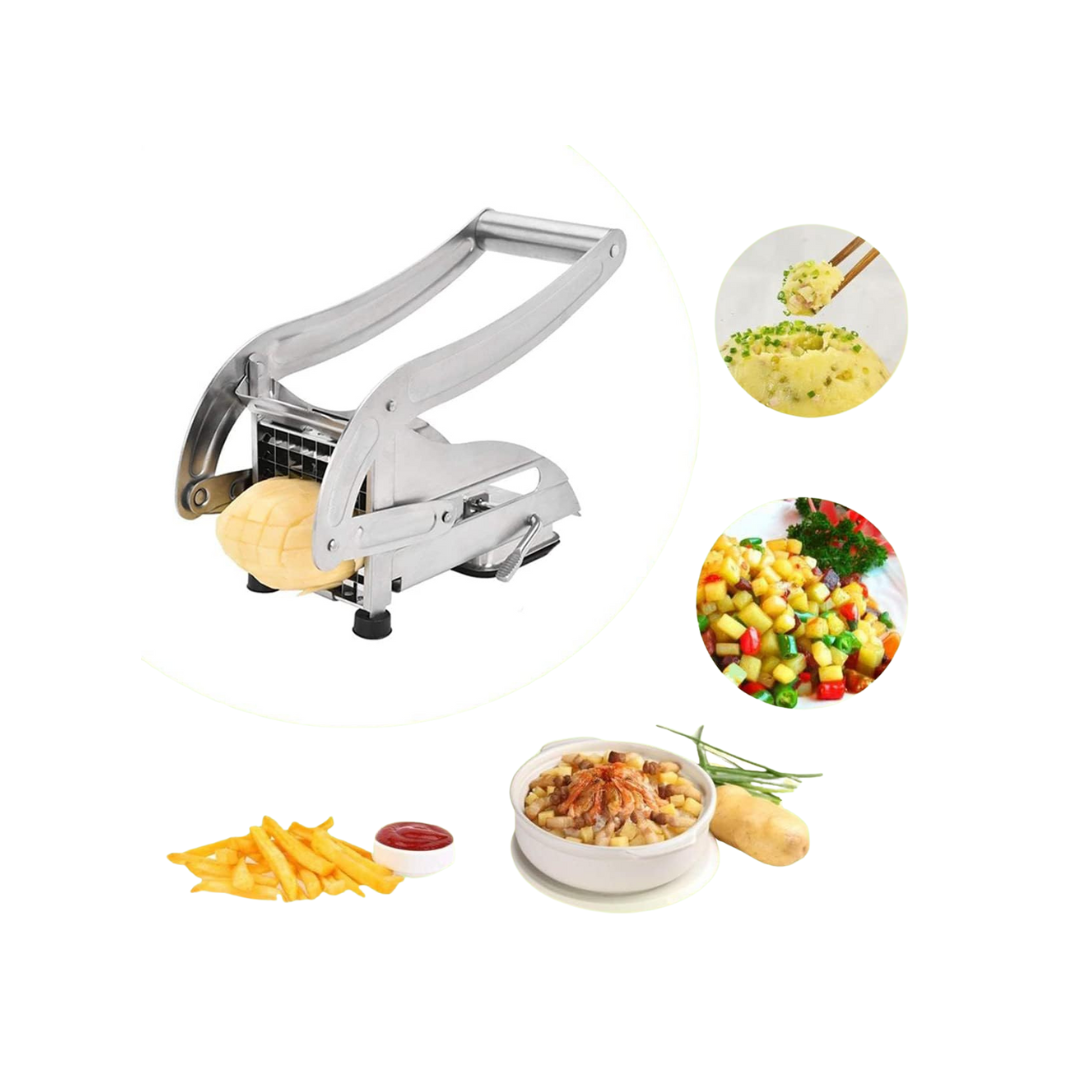 Stainless Steel Potato Chipper | Heavy-Duty French Fry Cutter